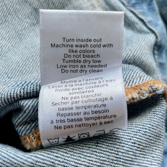 Veronica Beard Dahl Sapphire Stripe Cotton Denim Jacket XS Utility Casual Jean - Picture 12 of 15